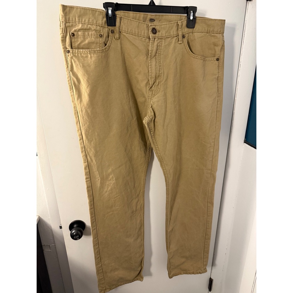 Old Navy Mens Khaki Pants 42x36 Tan 100% Cotton Straight Leg Five Pocket Chinos